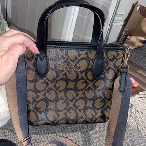 Stylish Black and Brown Handbag